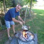 Fondue im Garten ohne Schleuse